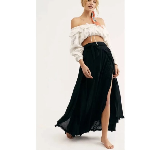 Coast Black Wrap Maxi Skirt | Poshmark